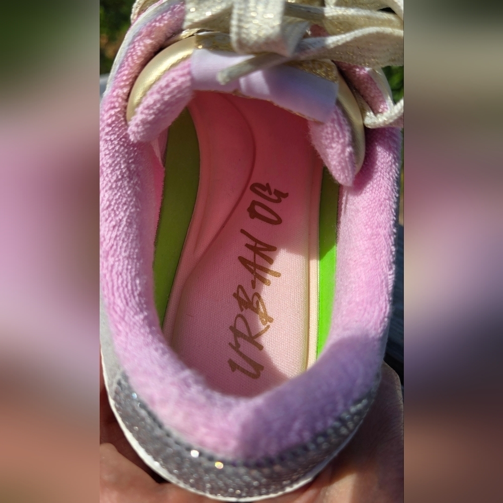 Urban Outfitters Pink and Silver Sneakers - Picture 5 of 11